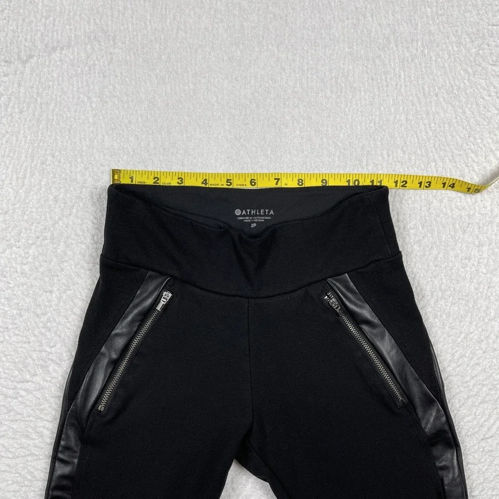 Athleta Pants‎ Womens 2P Petite Black Siena Ankle Pant High Rise Lady Athleisure